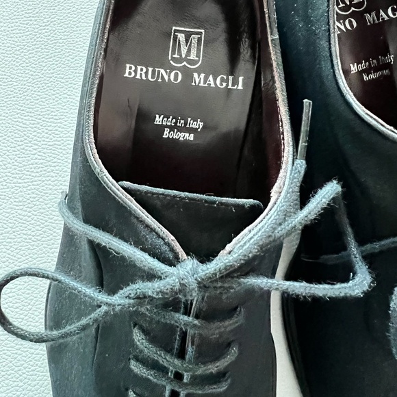 BRUNO MAGLI Palladin Black Suede Tie Shoes main image 7